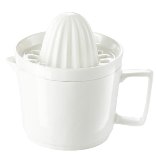 Happyyami Exprimidor de Limón Manual de Cerámica para Frutas Cítricas, Vaso Exprimidor Saludable y Práctico para Hogar y Cocina, Adecuado para Pomelo, Naranja y Limón