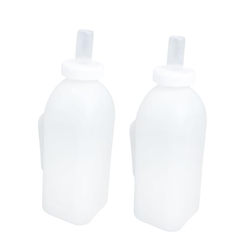 TOYANDONA 2 Piezas Biberón de Leche para Terneros y Mascotas de Botellas Alimenticio para Alimentación de Terneros Cachorros y Gatitos Diseño Portátil y