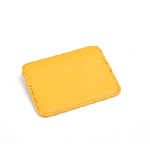 Minimalist Yellow Credit Card Holder Anti-theft Wallet, Portable and Slim with Multiple Card Holders