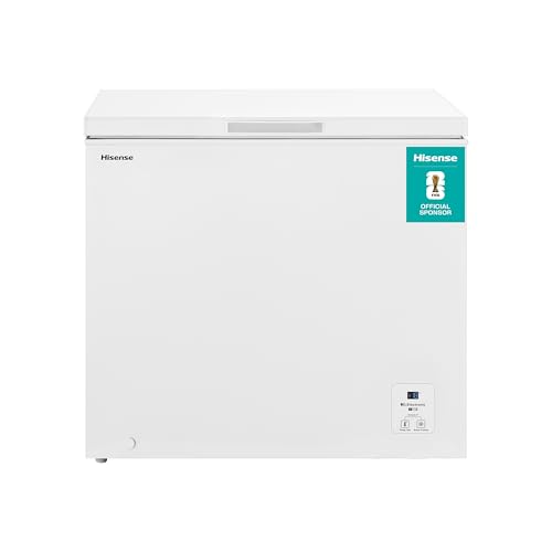 Hisense FC247D4AWLE, 191L, Freestanding Chest Freezer, 4 Star Freezer Rating, E Rated in White