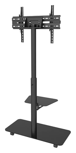 Soporte móvil para TV con ruedas y ajuste de altura miniatura 4