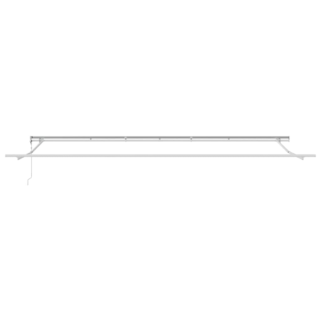 Générique Auvent Rétractable 600 × 300 cm Vert et Blanc,Stores extérieurs,3331695