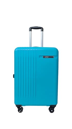 Image of Polypropylene Hard Shell 8 Wheels 360 Degree Safari Xylo Medium 24 Inch Trolley Bag with TSA Lock, Teal Green and 7.5 Years Warranty