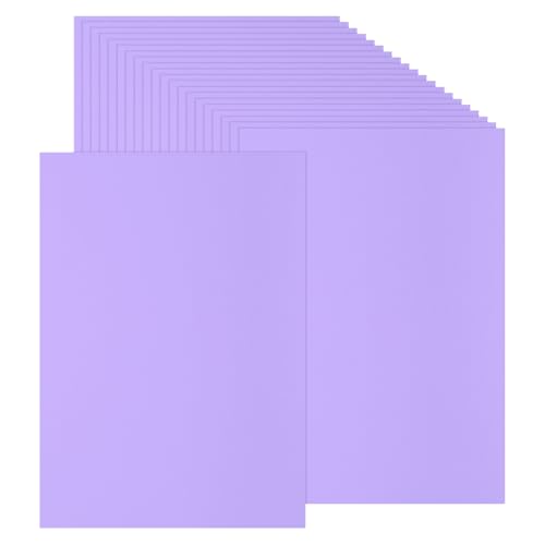 Papier cartonné coloré A4 épais 230Gsm lisse couleur violet clair pastel