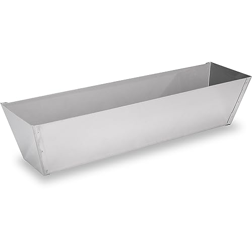 WAL-BOARD TOOLS Drywall Mud Pan, 14 Inch, Stainless, Made in the USA, 023-003