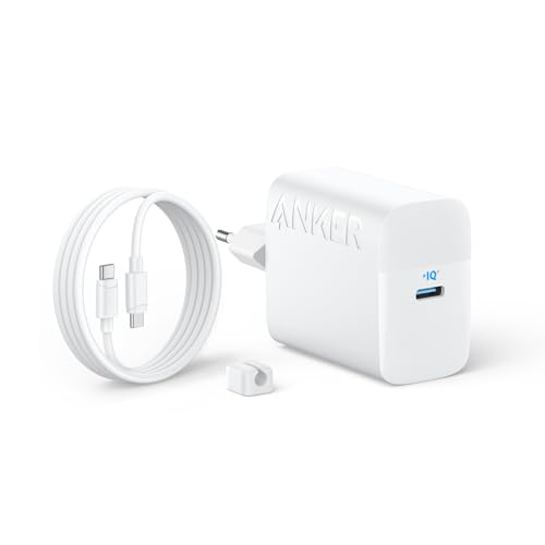 Anker Superveloce Caricatore USB C 45W, Caricabatterie Samsung,supporta la ricarica rapida PPS per Samsung S25 Ultra/S24/S23+/S23/S22, iPhone 17 Pro Max Air/16/15,Pixel(cavi da 1,5m inclusi)