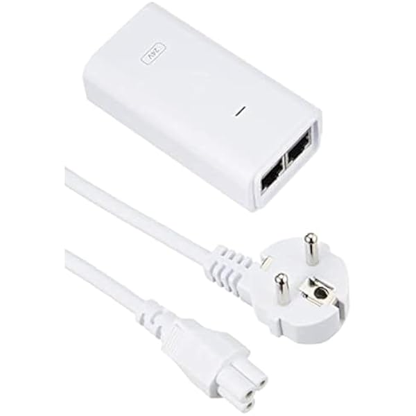 Ubiquiti Adapter PoE biały POE-24-12W kompatybilny z wieloma urządzeniami PoE POE 24-12W-WH