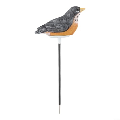 Medidor de humedad en forma de pájaro cantante para alertas de hidratación y cuidado confiable de las plantas (negro)