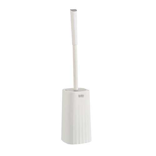 FBANULPEX Spazzola di Gomma per cessi, Scopino for WC con Base e Coperchio, Manico Lungo in PP, Testina Grande, for Uso Domestico, WC