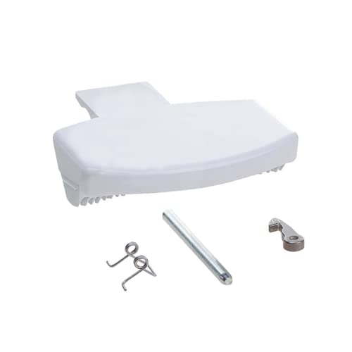 Washing Machine White Door Handle Hook Catch Kit Compatible With Hotpoint (White)