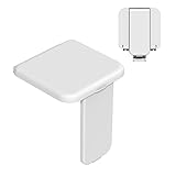 Duschsitz Klappbar Wandmontage Duschklappsitz Klappsitz Dusche bis 200kg Badestuhl Duschhocker-Badhocker Hocker Duschstuhl für Senioren Weiß