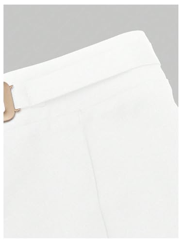 SOLY HUX Women's High Waisted Dress Pants Metal Linked Casual Work Office Business Long Trousers4