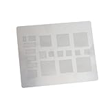 bga reballing kit aliexpress MULTI FORMATO: lo stencil per reballing BGA universale ha tre tipi di fori con passo 0,3 0,35 0,4 0,5, tipi di spaziatura e dimensioni multiple.