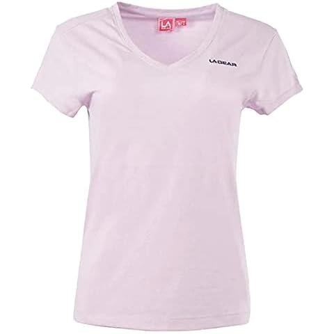 Ladies Basic Everyday Workout Top V Neck T Shirt (Lilac, 14, Numeric_14) Cover