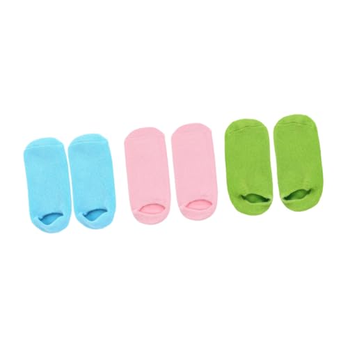 Beatifufu 3Pairs Moisturizing Socks for Foot Care Protective Spa Socks Foot Caring Masks Comfortable Durable Household Foot Care Products Travel Friendly Design