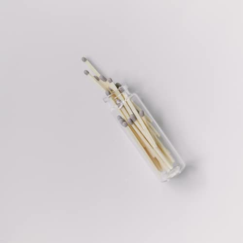 image for River Birch Gray Tip Matches in Jar with Striker - Decorative Home Mat