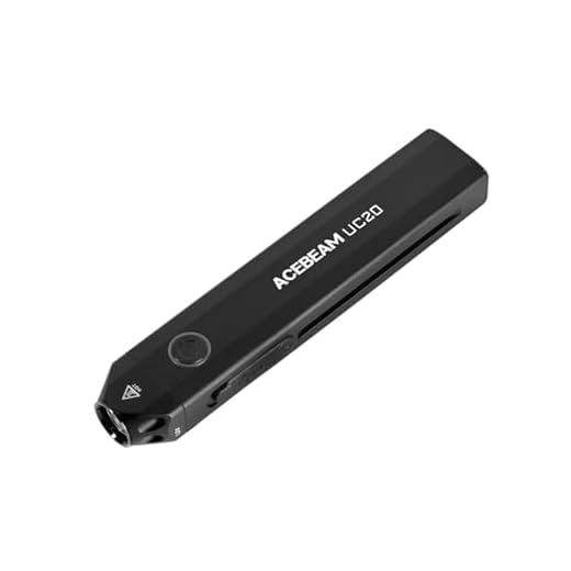 ACEBEAM UC20 aufladbare EDC Flache Taschenlampe mit rotem Licht, UV und weisser LED Kombination, 1000 Lumen, Extrem Hell fur Camping, Notfalle, Zuhause