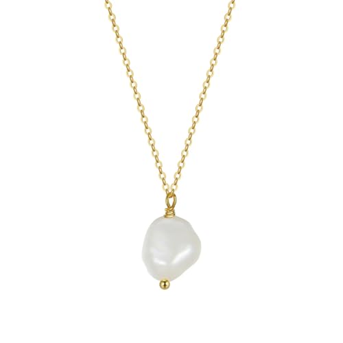 Collier perles baroque argent 925 Kelieqa parfait pour illuminer vos tenues de bureau