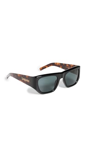 Saint Laurent Womens SL 740 Sunglasses Black/Havana/Black One Size