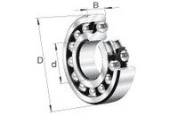 FAG 2209-TVH-C3 Self Aligning Ball Bearing, Double Row
