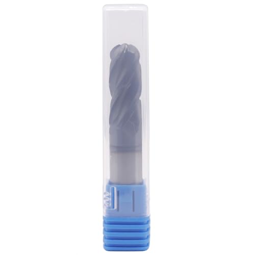 Image of BestParts 1 /2 inch 4 Flute Ball Nose Solid Carbide End Mill - AlTiN Coated | 30 Degree Helix, 1 /2 inch Cutting Diameter, 1 /2 inch Shank Diameter, 1 inch Length of Cut, 3 inch Overall Length
