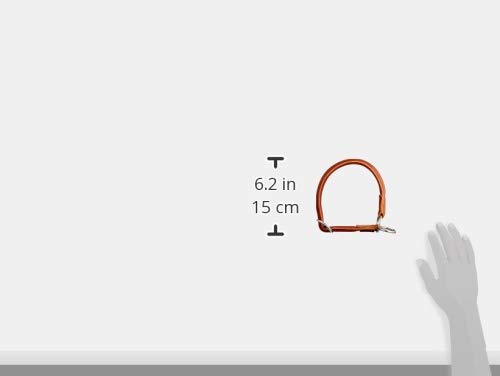 Kerbl Pet Rundleder-Halsband Roma mit Stopper 45cm, 8mm,cognac