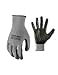Firm Grip Nitrile Coated Tough Working Gloves: Black, Large Size (10 Pairs)