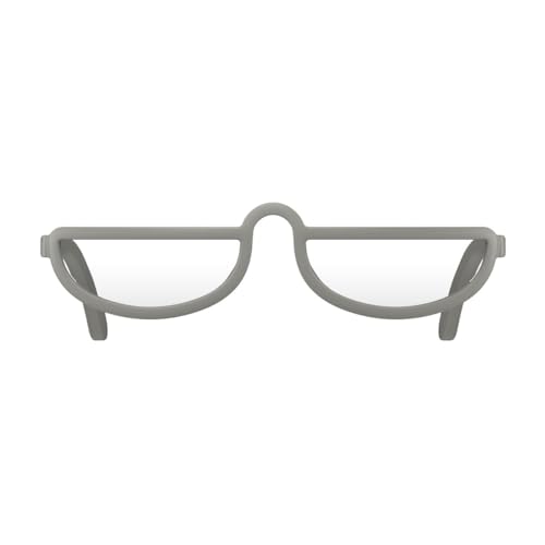 London Mole LM-BRA-GY-2.5 Eyewear | Brainy Reading Glasses | Half Moon Glasses | Cool Readers | Men'S Women'S Unisex | Full Rim Glasses thumb #4