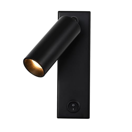 Mjsdjof Headboard Wall Mount Reading Light 3W LED Adjustable Picture Spotlight Indoor Accent Lighting Lamp, Wall Sconces with Push Button Switch, Wall Lgihts for Bedroom Hotel Living Room Study Room