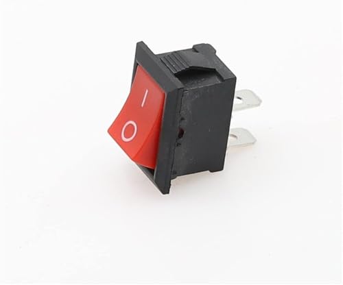 Interrupteur a bascule KCD1 SPST noir 2 positions pour circuit electrique AC 250V