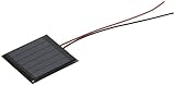 Jameco ValuePro Glass Solar Panel 3V 120mA 50x50mm 15cm Wires