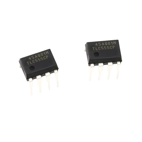 Temporizador TLC555CP con tecnología de bajo consumo en formato DIP-8, kit de 10 componentes
