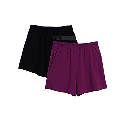 Short de sport ample pour femme noir vêtement décontracté lot de 2