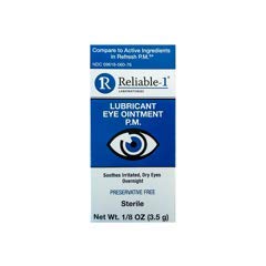 Amazon.com: Reliable-1 Laboratories Dry Eye Ointment Eye Lubricant Gel for  Dry Eyes at Night | Soothing Dry Eye Relief | 3.5g Sterile Tube : Health &  Household
