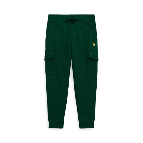 POLO RALPH LAUREN Boys Fleece Cargo Jogger Pants (Toddler/Little Kid) New Forest/C1414 4 Years