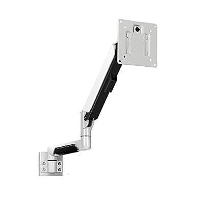 UWYTGF Monitor Stand Single LCD Monitor Stand Fully Adjustable Gas Spring Monitor Stand Mount Wall Mount Tilt and Swivel Bracket for 10-32 Inch Screen,White Tv Stands,OneColor