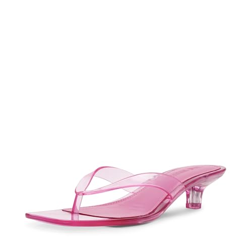 Steve Madden Women's Tracie Heeled Sandal, Pink, 9