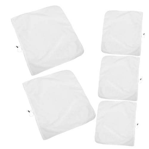OUNONA Pool Filter Bag 5pcs Mesh Strainer Bag Reusable for Brewing Tea Juice Soy Milk