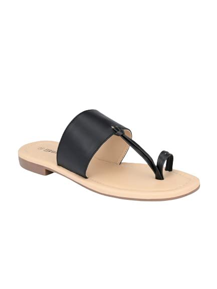 Image of Big Fox Toe Ring Slip On Flat Sandals For Women