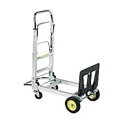 SafcoProducts Hide-Away Convertible Hand Truck, Dual Function, 400 lbs. Total Capacity, Aluminum Frame