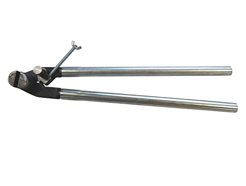 Ista Tools Rinneisen Abbiegezange 600 mm - Biegezange für Dachdecker geeignet für Rinneisen bis 8 x 50 mm mit Abgleitrolle und offener Form mit Einstellschraube