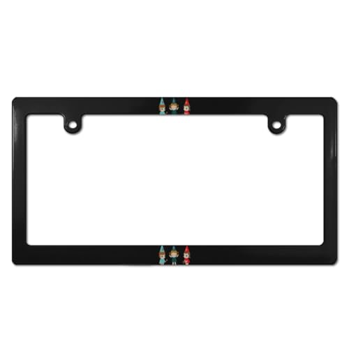 奈良美智 ナンバープレート フレーム ナンバーフレーム 普通車 軽自動車適用 装飾ボーダー タグ装飾 耐久性 カーアクセサリー 錆びにくい おしゃれ ?り物