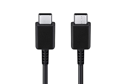 Image of Original 45W Fast Cable Type C to C for Samsung Galaxy S21| S21 5G Ultra| S20| S20 Fe 5G| Plus| S10 5G| Note 10|Note 20|Plus (Cable-Black) (83S0001274)