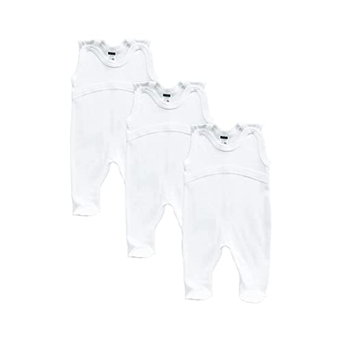 Grenouillères unisexes pour bébés lot de 3 vêtements 100% coton biologique
