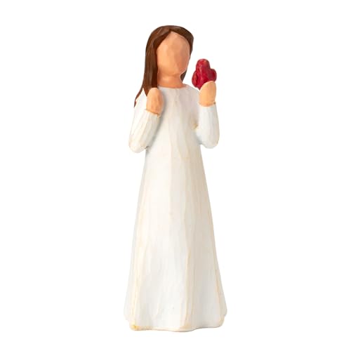 TOHLUCS Cardinal Angel Statue: Exquisite Sculpted Hand-Painted Messenger Figurine, Meaningful