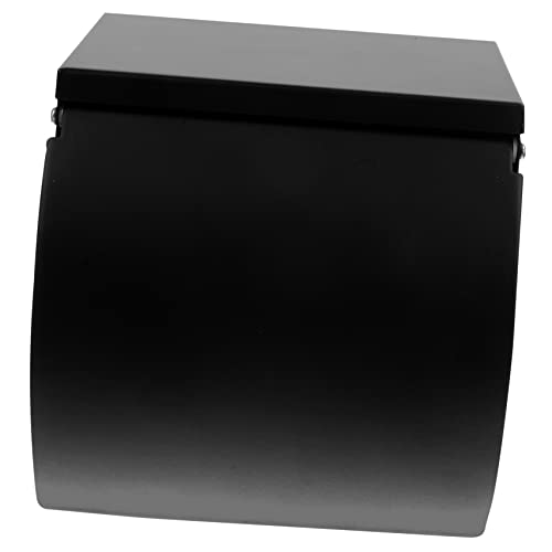 Garneck Toilet Paper Roll Holder Stand Industrial Style Nickel Chrome Holder Easy Mounting for Bathroom