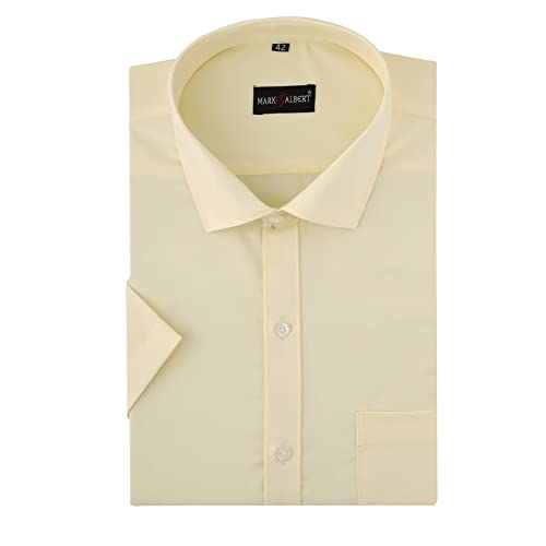 Image of MARK & ALBERT Men's Half Sleeves Regular Shirt