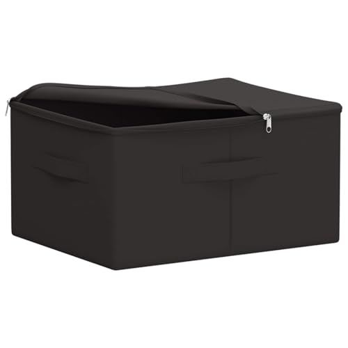 Boîte de rangement pliable 2 compartiments en tissu non tissé - 4