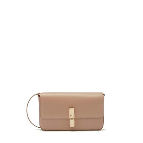 Sac à épaule bandoulière Furla Iride Greige en cuir italien