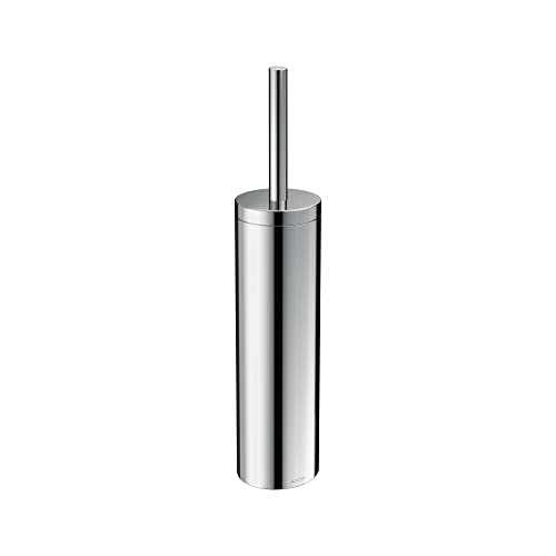 Image of AXOR Universal Circular Modern Toilet Brush and Holder Set in Chrome, 42855000